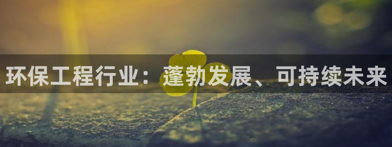 彩名堂计划官方下载网址：环保工程行业：蓬勃发展、可持续未来