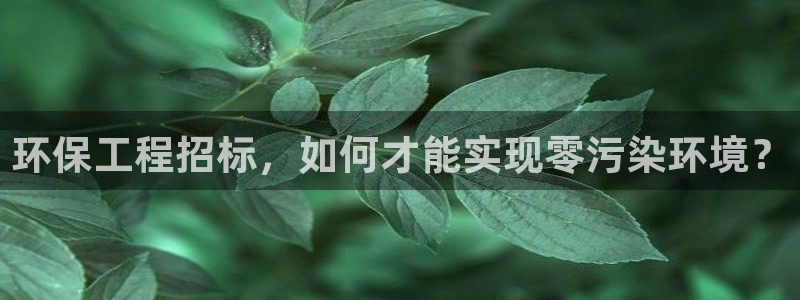 彩名堂幸运飞船计划：环保工程招标，如何才能实现零污染环境？